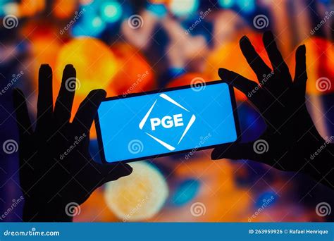 December 13, 2022, Brazil. in this Photo Illustration, the Portland General Electric PGE Logo is ...