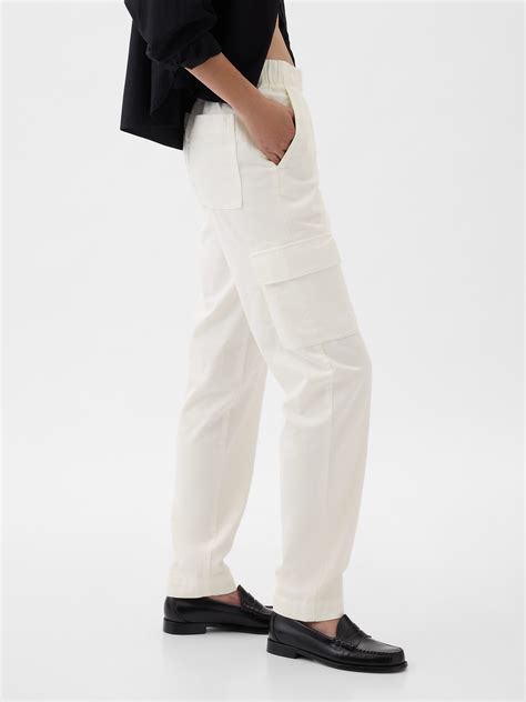 Mid Rise Twill Cargo Pants | Gap