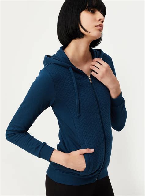 Buy Women Quilted Hooded Sweatshirt Online at just Rs. 999.0 ...