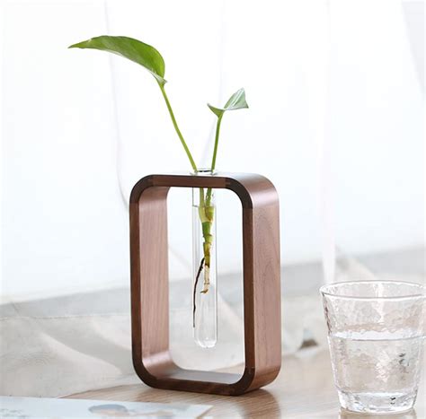 Buy TREELF Transprent Glass Vase Test Tube Vase Hydrophilic Plants Vase ...