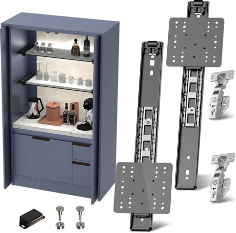 12" Cabinet Pocket Door Slide Hinge Kit 2PCS for Inset Application ...