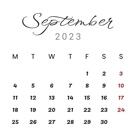 September 2023 Calendar In Organic Minimalist Style, September 2023 ...