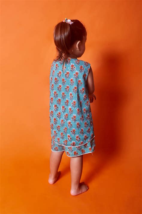 Blue-Green Kids Shorts Set – Kids Combo | Ulta Pulta