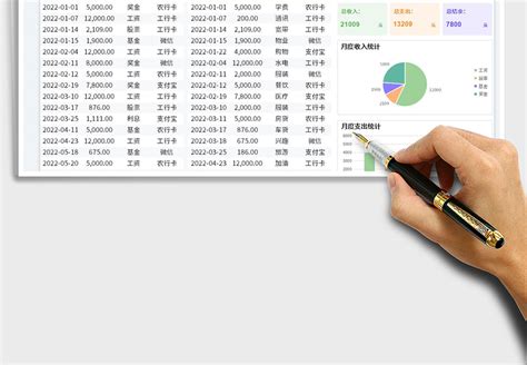 流水账入账记录表Excel模板下载_熊猫办公
