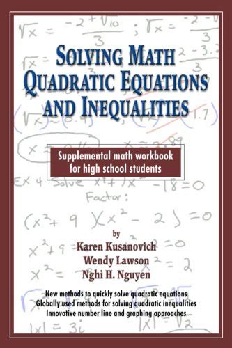 Buy Solving Math Quadratic Equations And Inequalities Book Online at ...