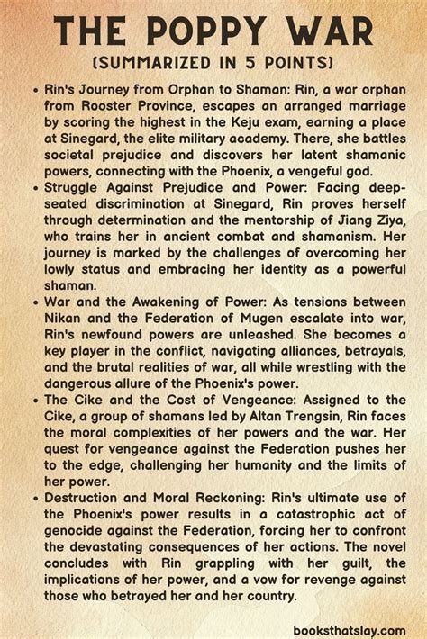 The Poppy War Summary, Characters and Themes