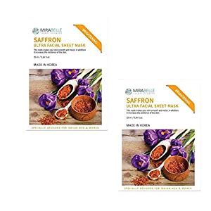 Buy Mirabelle Saffron Ultra Facial Sheet Mask 25 ml (Pack of 2) Online ...