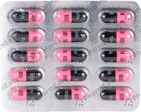 Wymox 250 MG Capsule (15): Uses, Side Effects, Price & Dosage | PharmEasy