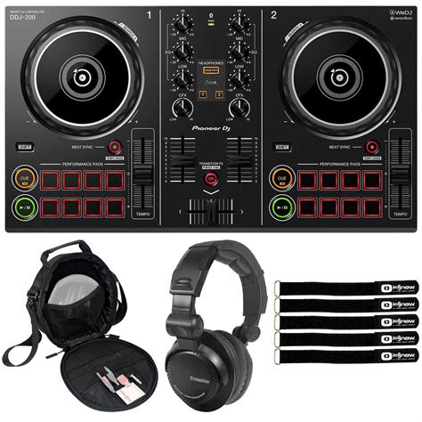 Buy Pioneer DDJ-200 Smart DJ Controller with Performance Headphones and ...