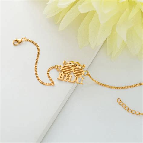 trueBrowns 925 Sterling Silver 22k Gold Micron Plated Bhai Bracelet Ra