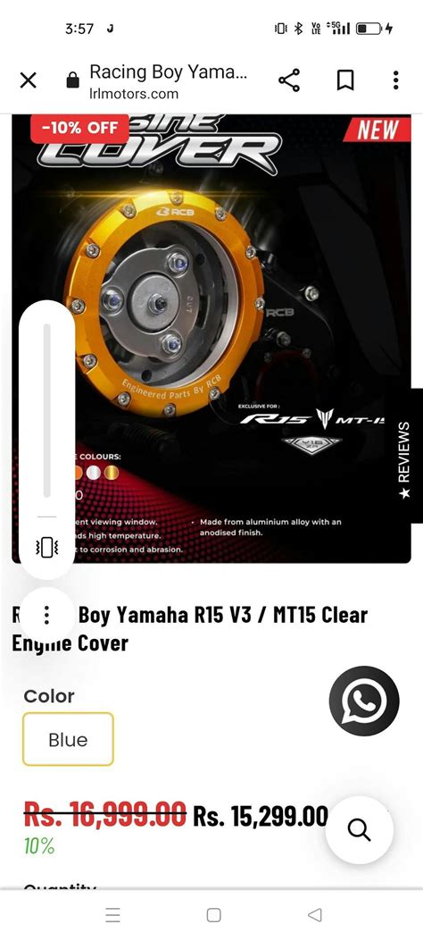RCB RACING BOY ENGINE COVER For R15-V3, MT-15 850cm3 – LRL Motors
