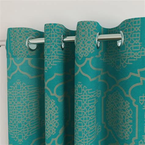 Buy Seirra Fancy Jacquard Semi-Blackout Door Curtain Set- Set of 2 ...