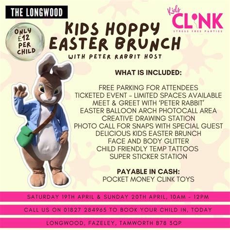 Kids Hoppy Easter Brunch , The Longwood, Tamworth, 20 April 2025 ...