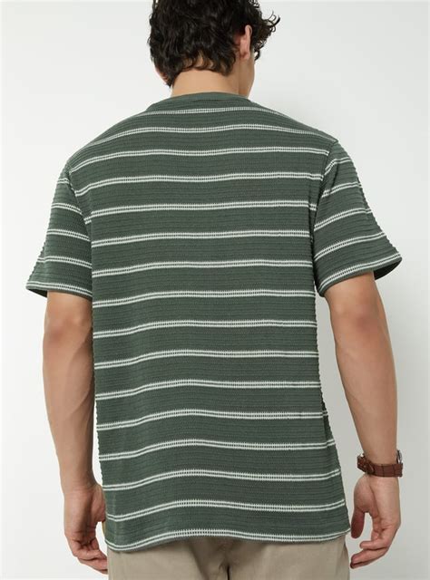 Buy Men Striped T-shirt Online at just Rs. 599.0 - 1000016401337 | Max ...