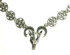 BAPHOMET & PENTAGRAMS CHOKER NECKLACE pentacle goat India | Ubuy