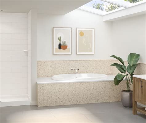 MSMK84-3450 34 x 50 x 84 Swanstone® Modern Subway Tile Glue up Shower ...