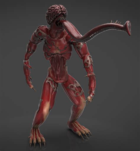 ArtStation - [Final] Licker from Resident Evil 2
