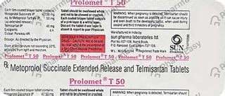 Prolomet T 50mg Strip Of 10 Tablets: Uses, Side Effects, Price & Dosage ...