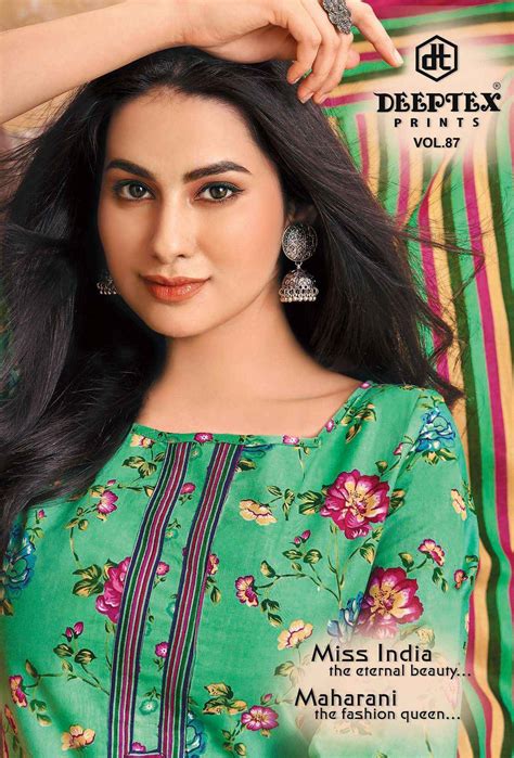 DEEPTEX PRINTS MISS INDIA VOL 87 PURE COTTON DRESS MATERIAL