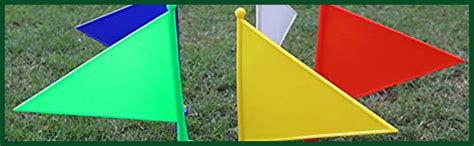 Fitfix® Boundary Flag for Marking for All Sports Cricket, Football etc ...