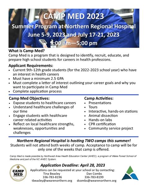 Northern Regional Hospital on LinkedIn: Back by popular demand: CAMP ...