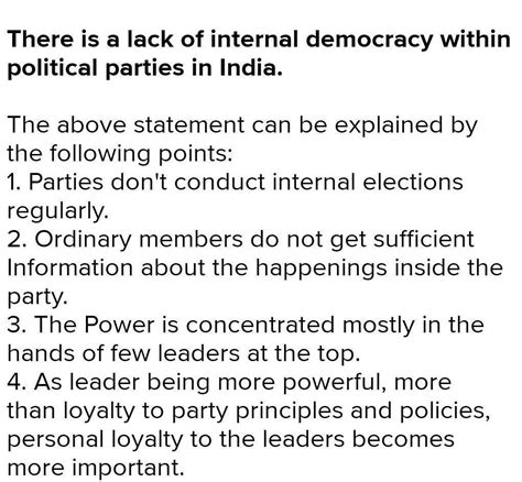 ⋅☾ ☽⋅─────• what do you mean by lack of internal democracy ?•─────⋅ ...