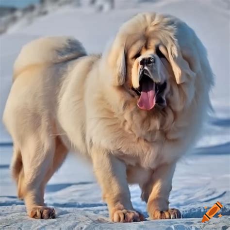 White Tibetan Mastiff Dog