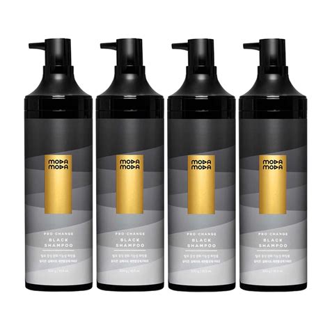 MODAMODA Pro Change Black Shampoo 300g x 4(Expire 24/11) | Shopee Singapore