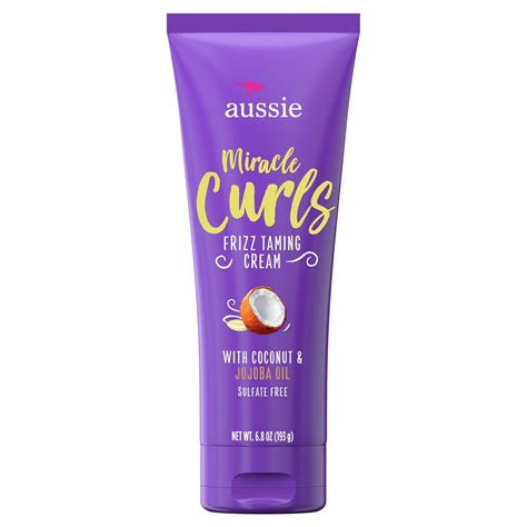 Aussie Miracle Curls Frizz Taming Curl Cream, for Curly Hair, 6.8 fl oz ...