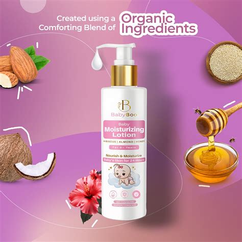 BabyBoo Baby Moisturizing Lotion with Hibiscus, Almond & Honey - 200 M