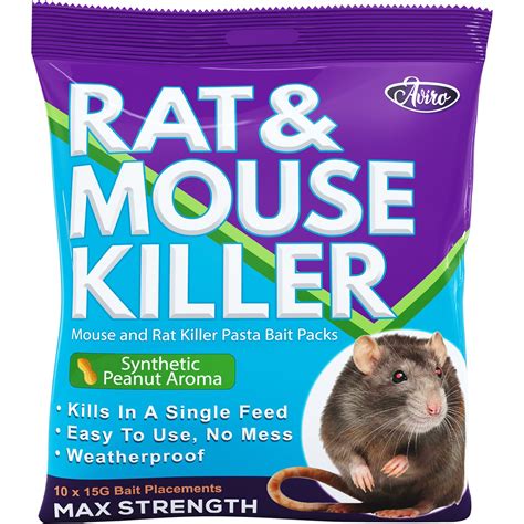 Rat and Mouse Poison (150g) - Maximum Strength Rat Poisoning Blocks ...