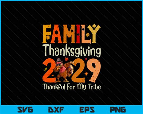 Family Thanksgiving 2029 Crew Turkey Matching SVG PNG Digital Files ...