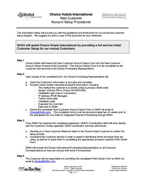 Fillable Online Account Setup Procedures Fax Email Print - pdfFiller