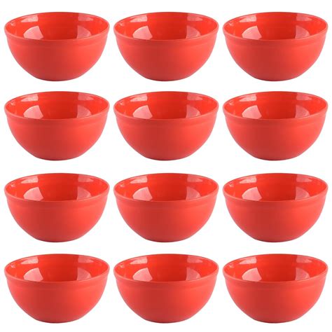 Kuber Industries Pack of 12 Bowls | Bowls for Serving Food | Plastic ...