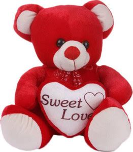 kashish trading company Sweet Love Heart Soft Stuffed Teddy Bear ,Red ...