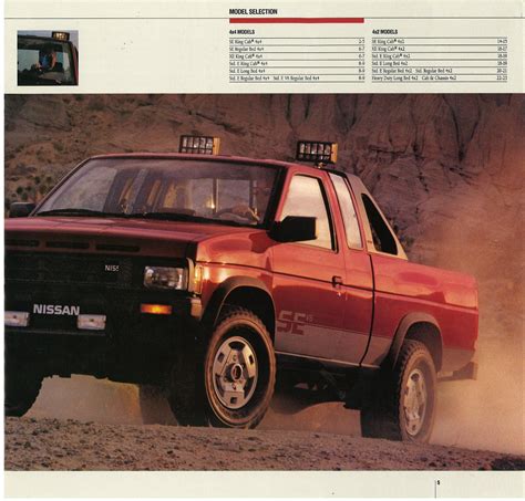 1988 Nissan Hardbody Truck D21 Dealer Brochure - US Market - NICOclub