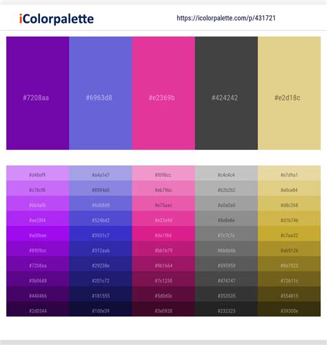 38 Purple Color Schemes | Curated collection of Color Palettes