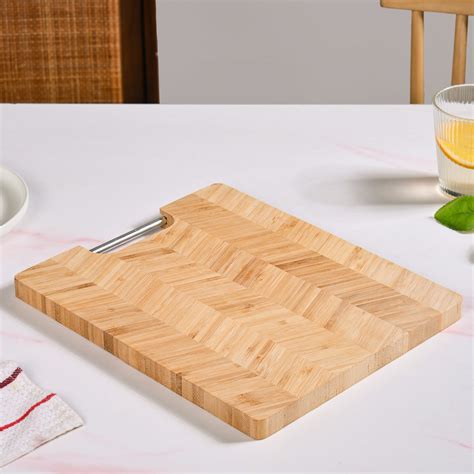 Wooden Platter Board With Metal Handle 12 Inch Online - Premium Platter ...