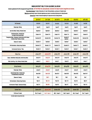 Miami University Academic Calendar - Fill and Sign Printable Template ...