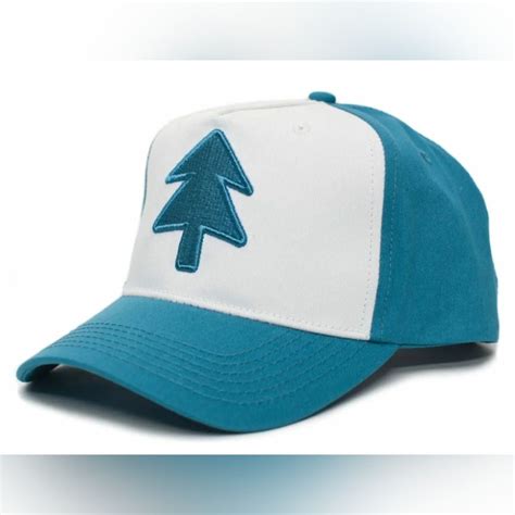 Dipper Aqua Pine Hat Embroidered Curved Unisex- Adult Aqua/White Cap ...