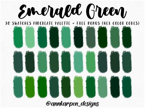 emerald colour nails