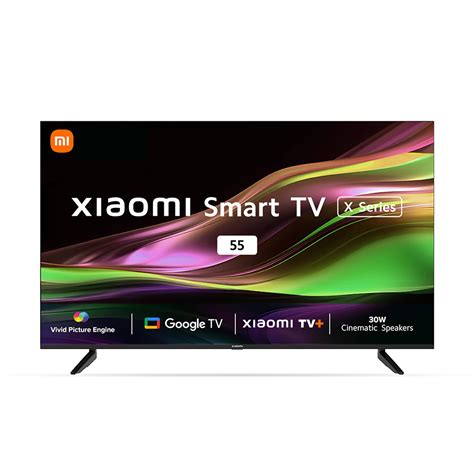 Xiaomi 138 cm (55 inches) X 4K Dolby Vision Series Smart Google TV ...