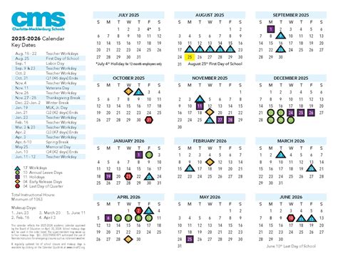 CMS Schools Calendar 2025-2026 (Charlotte-Mecklenburg Schools) - New ...