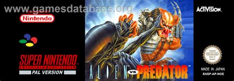 Image result for Alien vs Predator SNES Box Art