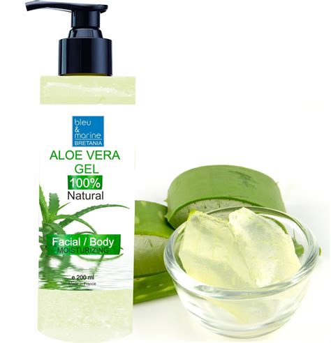 Buy 100% Natural Aloe Vera Gel Face Moisturiser Hair Gel Body Lotion - Aftersun Gel Aloe Vera ...