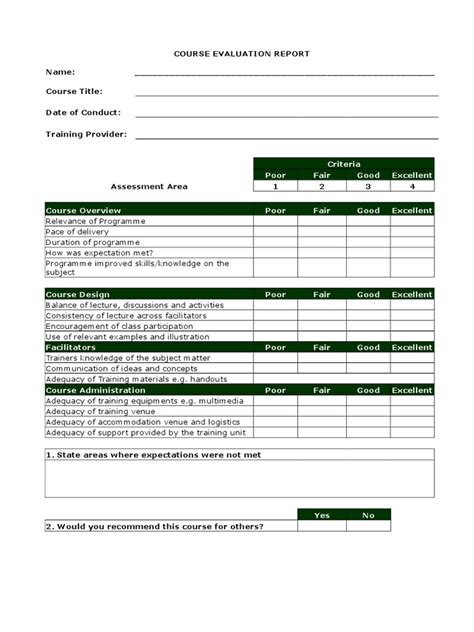 Image result for How to Write a Course Evaluation Statement