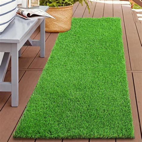 Amazon.com: XLX TURF 2FTX6FT Artificial Grass Runner Rug - Thick ...