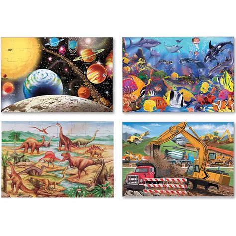Melissa & Doug Floor Puzzles, Set of 4 | Becker's