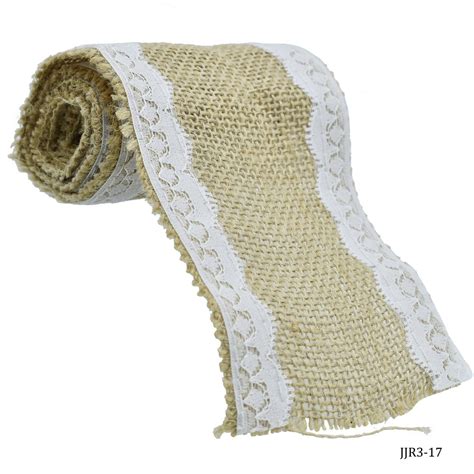 Hamper Jags Jute Roll Jute With Lace 2 Side 3Inch JJR3-17