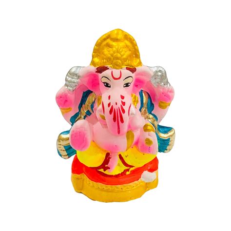 Buy SHOPMEFAST Eco Friendly Handcrafted Clay/Mud Ganpati Murti ...
